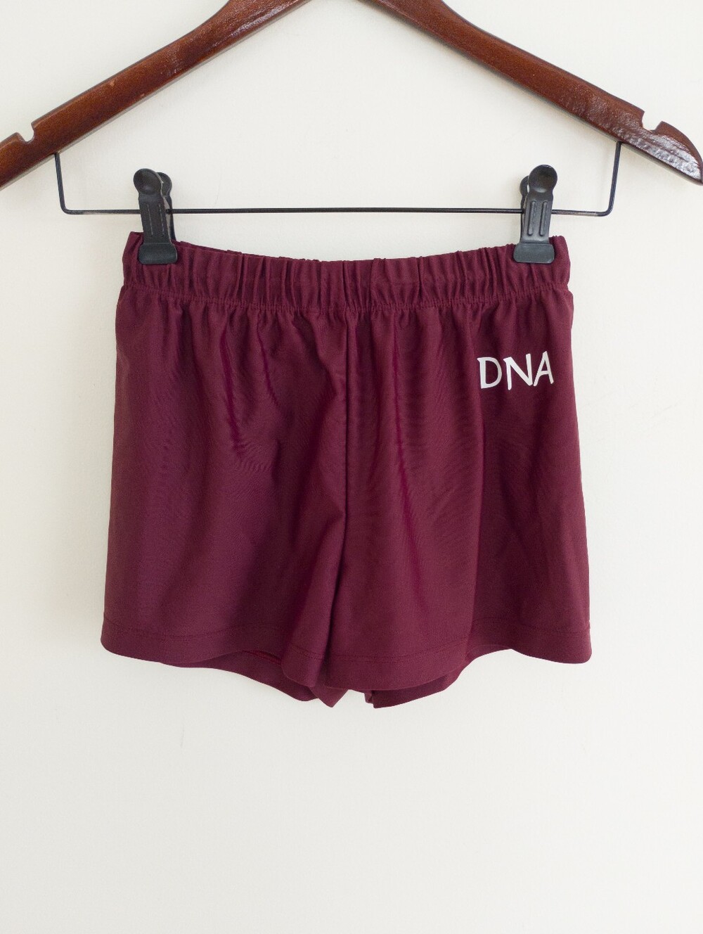 DNA Performance Wear Maroon Dance Gymnastics Shorts Child Large CL